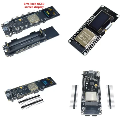 Carte ESP32 avec support de batterie 18650 + écran OLED 0.96"