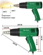 Pistolet à Air Chaud BAKU BK-8033 - Température Réglable, Chauffage Rapide, Idéal pour Soudure et Réparation Électronique – Image 3
