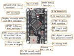CARTE Cortex-M4 : STM32F407VET6 / STM32F407VGT6  / STM32F407VET6 Cortex-M4+JTAG – Image 7