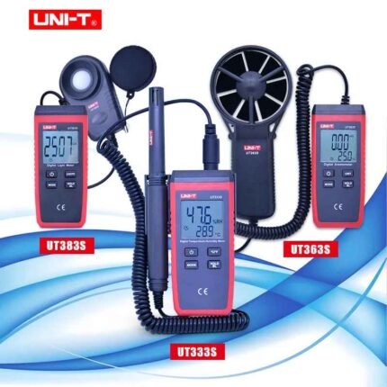🌡️💧UNI-T UT333S — Thermo-hygromètre 🌬️UNI-T UT363S — Anémomètre 🌟UNI-T UT383S — Luxmètre
