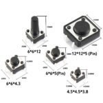 Interrupteur bouton poussoir tactiles SMD, DIP – Image 6