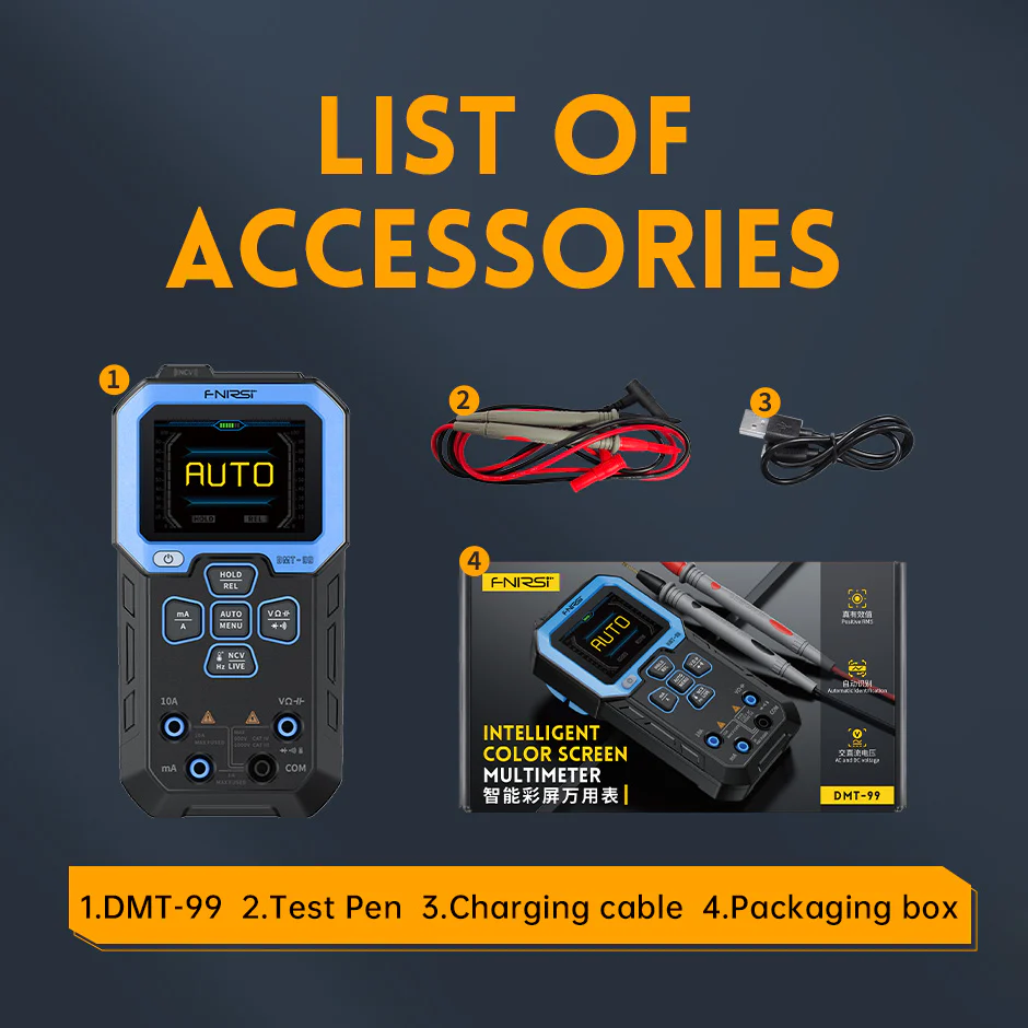 Multimètre numérique intelligent  FNIRSI DMT-99 – Image 9