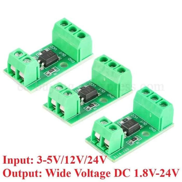 Module d'isolation optocoupleur à 1 canal 5V, 12V, 24V – Image 1