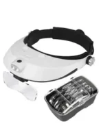 Loupe de lunettes grossissante avec lumière LED – Modèle MG81001-G Avec 5 pièces différentes