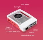 KIT Raspberry Pi 5  8 Go + Adaptateur secteur + Boîtier ABS + Carte 64 Go + Dissipateur thermique pour Raspberry Pi 5 Modèle B – Image 4