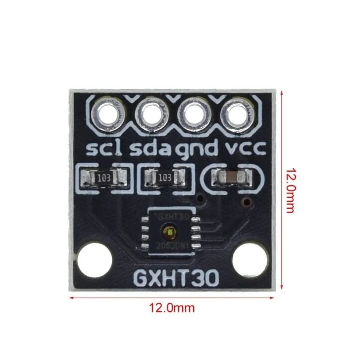 capteurs numériques d’humidité et de température :  🔵HTU21D🟢HDC1080🔴SHT20🟣GXHT30 – Image 3