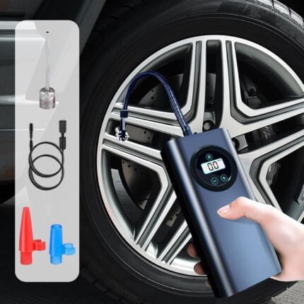 Pompe à Air Sans Fil 150 PSI – Compresseur Numérique Rechargeable