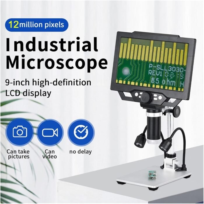 Microscope Numérique 🔬  G1600 ″ Écran 9" Pouces – 12 Mégapixels – Image 1
