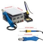 Station de soudure 3-en-1 KADA 9803D+ Air chaud + Fer à souder + Plaque chauffante intégrée – Image 17