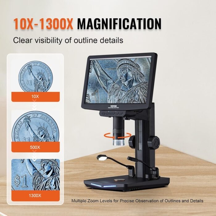 Microscope Numérique Écran IPS 10.1 pouces HDMI 1300X – Image 8