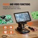 Microscope Numérique Écran IPS 10.1 pouces HDMI 1300X