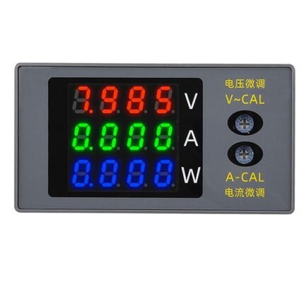 wattmétre Compteur d’Énergie DC Numérique (Volt / Ampère / Watt / Wh) voltmètre DC 0-100V 10A