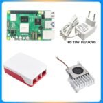 KIT Raspberry Pi 5  8 Go + Adaptateur secteur + Boîtier ABS + Carte 64 Go + Dissipateur thermique pour Raspberry Pi 5 Modèle B – Image 3
