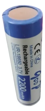 Pile au Lithium 18650 Rechargeable 3.7V – 2200 mAh / 2800 mAh – Tête plate, Tête bouton ou Avec connecteur – Image 13