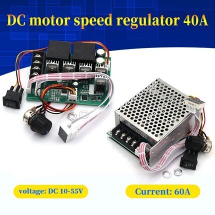 Régulateur de vitesse Moteur DC Contrôleur PWM Haute Puissance DC 10–55V / 60A