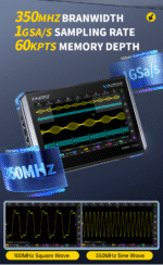 🎛️ FNIRSI DPOS350P  4-en-1 🔬 Oscilloscope  🎚️ Générateur de signal 📈 Analyseur de spectre  🔁 Analyseur de réponse en fréquence – Image 3