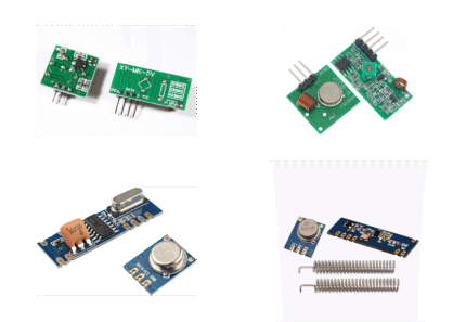 Kit de modules sans fil 433 MHz   📶 STX882 (TX) + SRX882 (RX) 📡 Kit RF 433MHz – FS1000A (TX) + XY-MK-5V (RX)