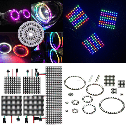 🌈 Modules NeoPixel MATRICE Anneau RGB WS2812 (LED RGB Adresseables)