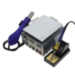 Station de soudure 3-en-1 KADA 9803D+ Air chaud + Fer à souder + Plaque chauffante intégrée – Image 4