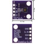 capteurs numériques d’humidité et de température :  🔵HTU21D🟢HDC1080🔴SHT20🟣GXHT30 – Image 6