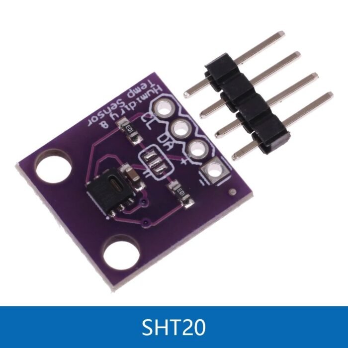 capteurs numériques d’humidité et de température :  🔵HTU21D🟢HDC1080🔴SHT20🟣GXHT30 – Image 10
