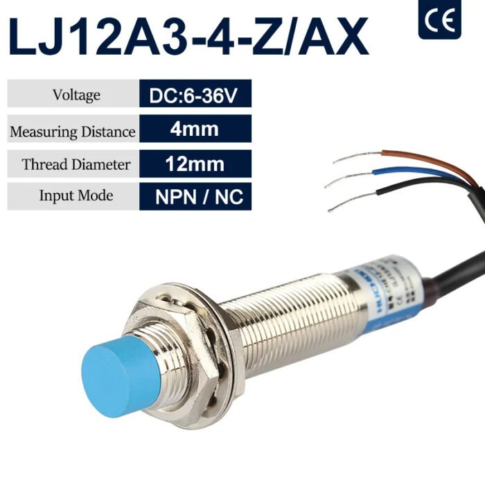 Capteurs de proximité inductifs LJ12A3-4 (NPN / PNP, NO / NC, DC 6-36V, Ø12mm, 4mm) Détection Métallique Sans Contact – Image 3