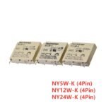 Relais de puissance Panasonic NY-K – 5V / 12V / 24V DC – 5A – 4 broches (NO)