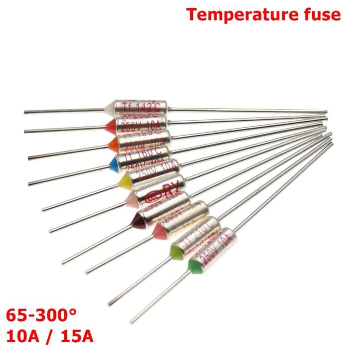 Fusible Thermique TF RY – 10A – 250V – Températures 65°C à 300°C – Image 1