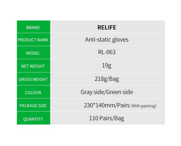 Gants Antistatiques RELIFE RL-063 – Image 4