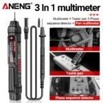 Mini Stylo Multimètre Numérique🔧  ANENG A3005A / A3005B – Compact, Précis et Intelligent – Image 14