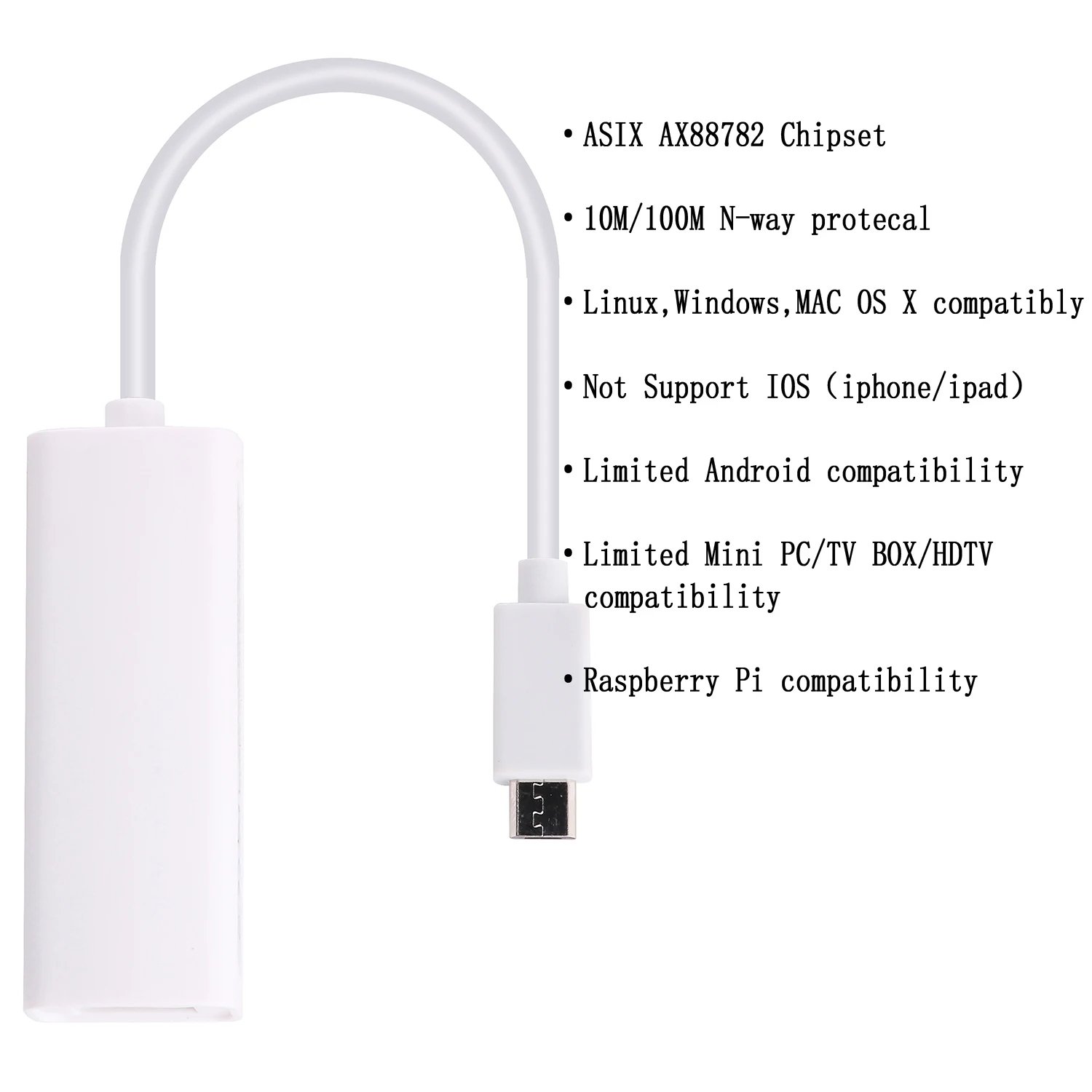 2 Convertisseur Micro‑USB vers RJ45 Ethernet / TCP‑IP – Image 1