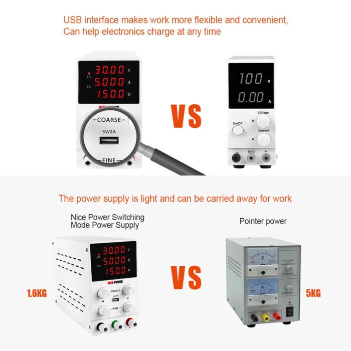 Alimentation de labo SPS605 (60V / 5A) ( White) – Image 4