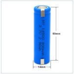 Pile Li-ion Rechargeable🔋 14500 3.7V 800mAh + Étiquettes de soudure – Image 3