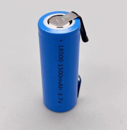 Pile Li-ion Rechargeable🔋 18500 3.7V 1500mAh + Étiquettes de soudure