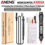 Mini Stylo Multimètre Numérique🔧  ANENG A3005A / A3005B – Compact, Précis et Intelligent – Image 9