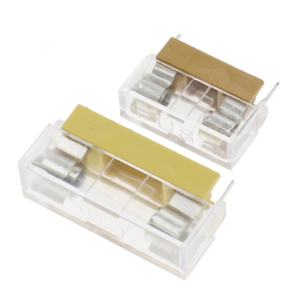 5 Porte-fusible Transparent🧯 à Montage PCB – 5×20 mm / 6×30 mm – Image 1