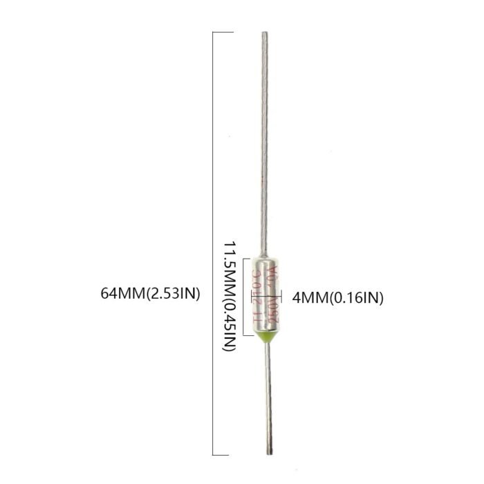 Fusible Thermique TF RY – 10A – 250V – Températures 65°C à 300°C – Image 3