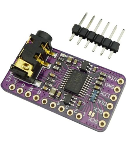 61UHDGSLHYL._AC_UL495_SR435,495_ Module Audio numérique - PCM5102A DAC carte son pHAT 3.5mm prise stéréo 24 Bits – Image 1