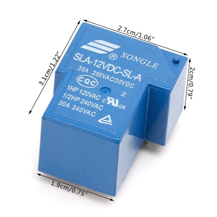 Relais de puissance 30A (5 PIN) (4 PIN) SLA-05/12/24VDC-SL-A – Image 4