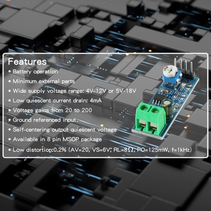 Amplificateur audio LM386 – Image 2