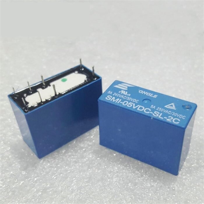 Relais SMI-05VDC / 12VDC / 24VDC-SL-2C – 5A – 2RT – 8 broches – Image 5