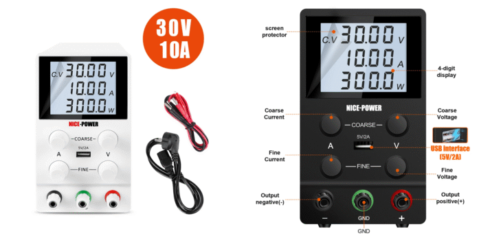 Alimentation de LABO SPS3010D (30V / 10A) – Image 1