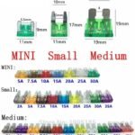 Fusibles Auto VOITURE Mini, Small et Medium – 12V/24V – 1A à 50A
