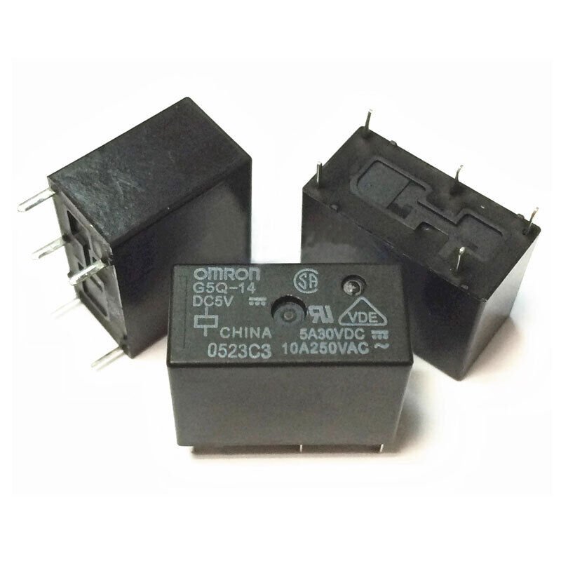 s-l1200_1 Relais OMRON🔌 G5Q-14 – 5V / 12V / 24V DC – 5 broches – 10A – Image 1