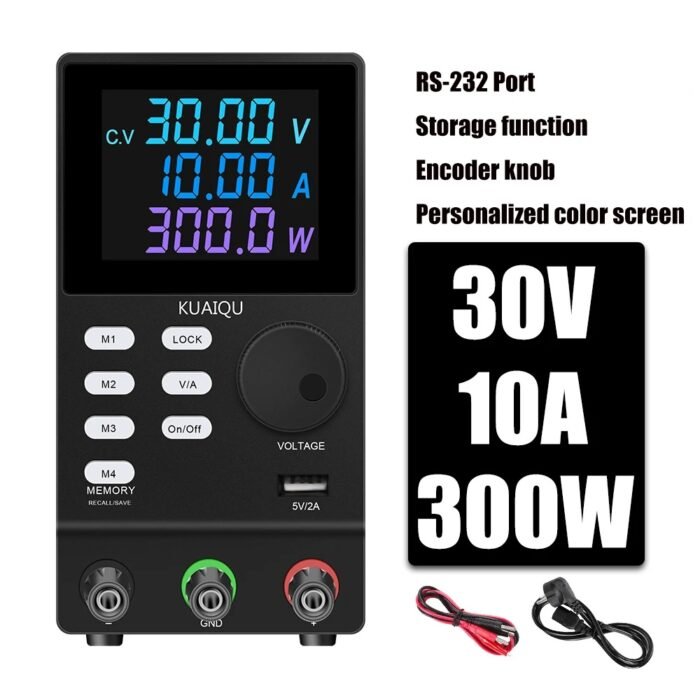 Alimentation de labo SPPS3010D (30V / 10A) – Écran couleur (Black) – Image 1