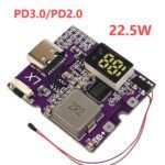 Module Chargeur Rapide 22.5W Type-C avec Afficheur – Pour Batterie Li-ion 3.7V (4.2V Pleine)