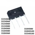 Ponts Redresseurs Double Sortie – Série D10XB à D25XB