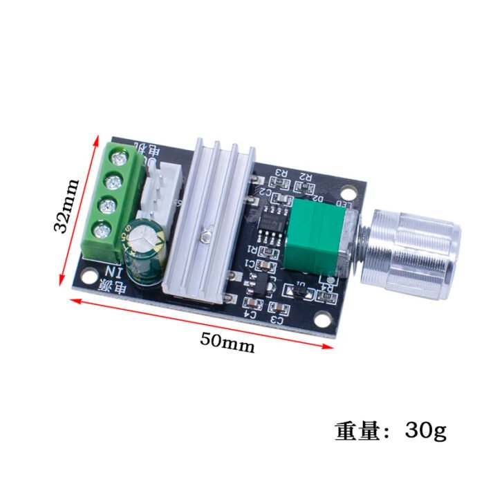 Régulateur vitesse moteur DC 6V-28V 3A avec Commutation – Image 2