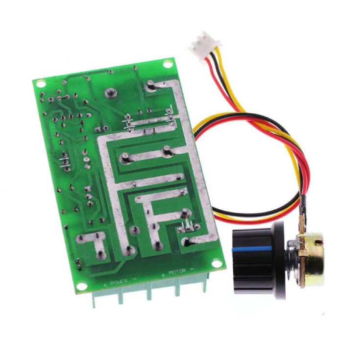 RÉGULATEUR VITESSE MOTEUR DC 10-60VDC 20A 1200W PWM – Image 3