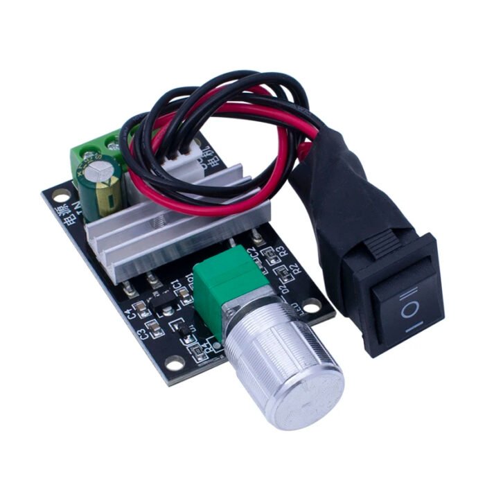 Régulateur vitesse moteur DC 6V-28V 3A avec Commutation – Image 1